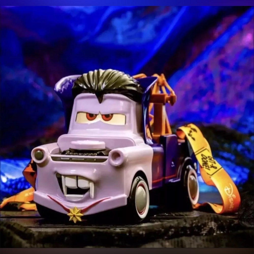 Disney Cars Purple and Orange Character Tow Truck